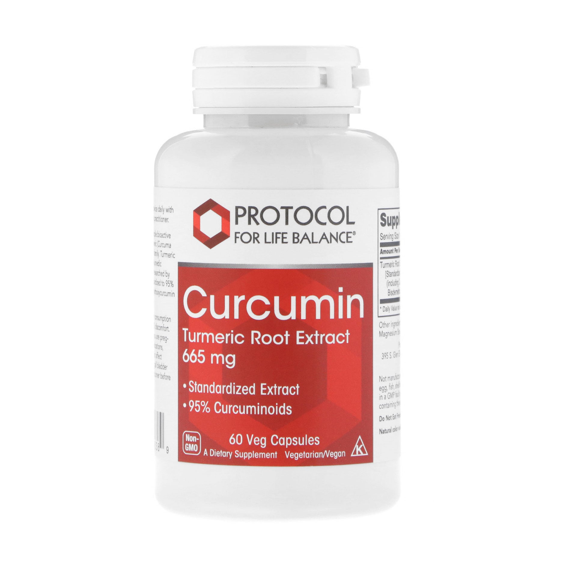 Екстракт кореня куркуми Protocol For Life Balance Curcumin Turmeric Root Extract 665 мг, 60 вегетаріанських капсул